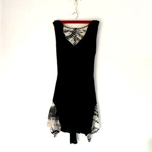 Jen’s Pirate Booty Black Tye Dye Boho Mini Dress